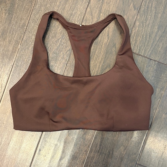 Vuori Evolve Lunar Brown Racerback Sports Bra Size Large NWOT - Picture 3 of 5